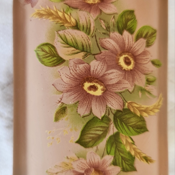 Antique Rare Pink Glass Trinket Box - Picture 2 of 4